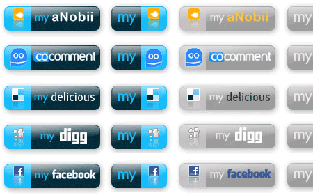 Social Web Buttons screen shot