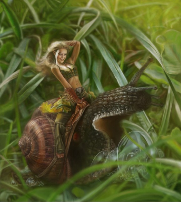 girl-snail