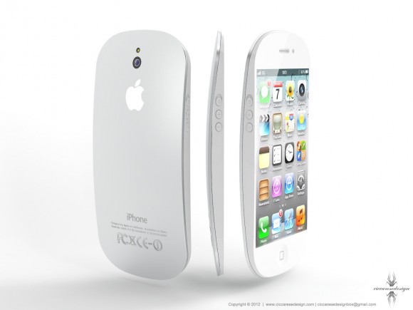 Apple Magic Mouse風のiPhone5コンセプトデザイン